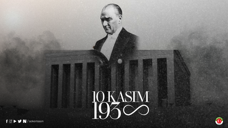 TÜRKİYE GIDA VE ŞEKER SANAYİ İŞÇİLERİ SENDİKASI GENEL BAŞKANI İSA GÖK’ÜN 10 KASIM ATATÜRK’Ü ANMA GÜNÜNE İLİŞKİN MESAJI