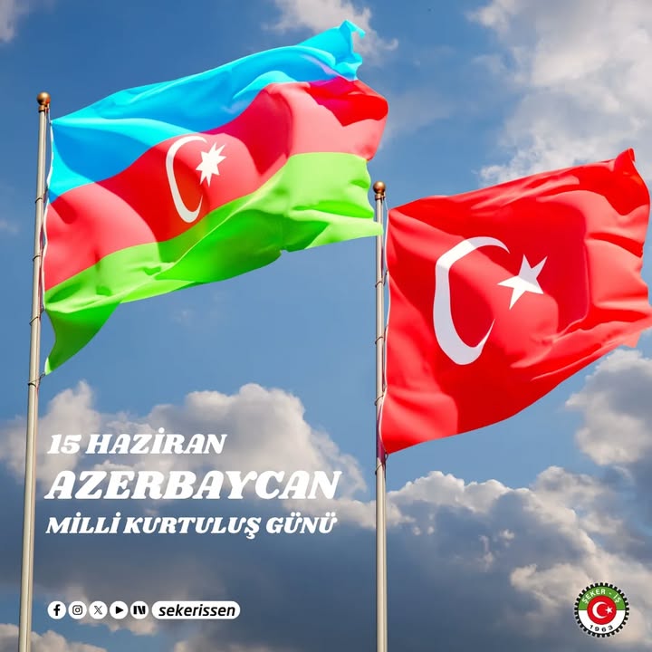 Can Azerbaycan’ın 15 Haziran Milli Kurtuluş Günü kutlu olsun. Tarihten gelen kardeşliğimizin ve dayanışmamızın daim olm…